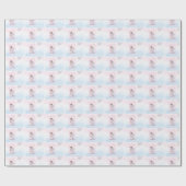 Girl, First Communion Angel Cadeaupapier (Vlak)