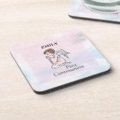 Girl, First Communion Angel Onderzetter (Linkerzijde)