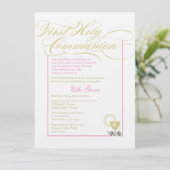 Girl First Community Invitation - Roze Kaart (Staand voorkant)