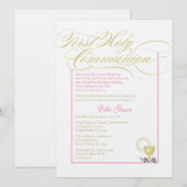 Girl First Community Invitation - Roze Kaart (Voorkant / Achterkant)