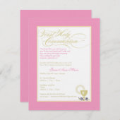 Girl First Community Invitation - Roze Kaart (Voorkant / Achterkant)