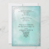 Girl First Heilige Commune Blauwgroen Blue Heavenl Kaart (Achterkant)