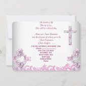 Girl First Heilige Commune  Lace Pink Kaart (Achterkant)