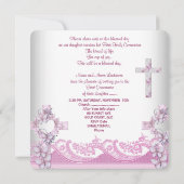 Girl First Heilige Commune  Lace Pink Kaart (Achterkant)