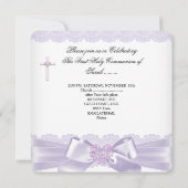 Girl First Heilige Commune Lila Lace Heart 2 Kaart (Achterkant)