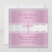 Girl First Heilige Commune Pink Pearl Pearl Kaart (Voorkant)