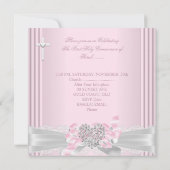 Girl First Heilige Commune Pink White Grey Heart 2 Kaart (Achterkant)