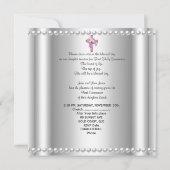 Girl First Heilige Commune Silver Lace Pink Pearl Kaart (Achterkant)