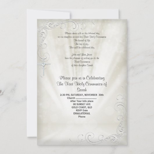 Girl First Heilige Commune White Beige Heavenly 2 Kaart (Achterkant)