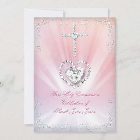 Girl First Heilige Commune White Pink Heavenly 2 Kaart (Voorkant)