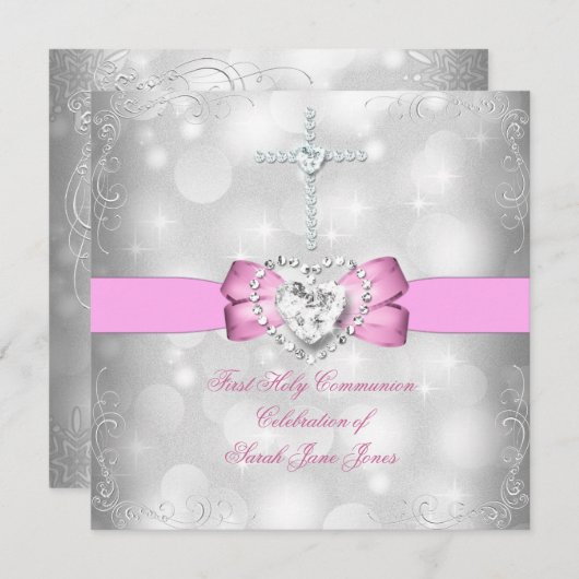 Girl First Heilige Commune White Pink Kaart (Voorkant / Achterkant)