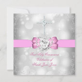 Girl First Heilige Commune White Pink Kaart (Voorkant)