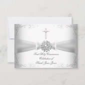 Girl First Heilige Commune White Silver Kaart (Voorkant)
