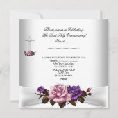 Girl First Heilige Commune White Silver Pink Paars Kaart (Achterkant)