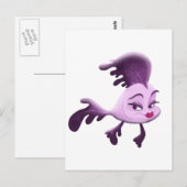 Girl Fish Briefkaart (Voorkant / Achterkant)
