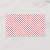 Girl Fitness Personal Trainer Simple Plain Pink Visitekaartje (Achterkant)