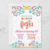 Girl floral Mexican bloemen fista verjaardag uitno Kaart (Voorkant)