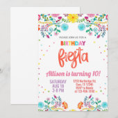 Girl floral Mexican bloemen fista verjaardag uitno Kaart (Voorkant / Achterkant)