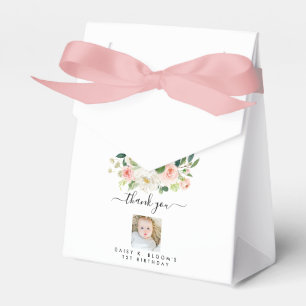 Girl Foto 1st Birthday Bedankdoosjes