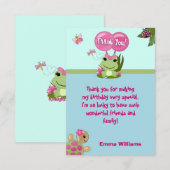 Girl FROG Hartelijk dank U kaart 3,5-inch x5-inch  (Voorkant / Achterkant)