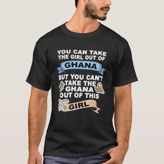 Girl from Ghana  Relocation From Ghana T-shirt (Voorkant)