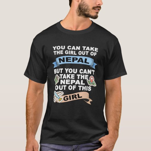 Girl from Nepal  Relocation From Nepal T-shirt (Voorkant)