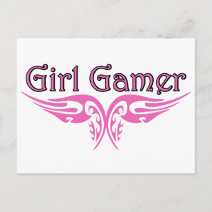 Girl Gamer Briefkaart