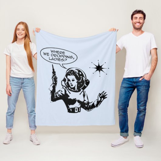 Girl Gamer Fleece Deken (In situ)