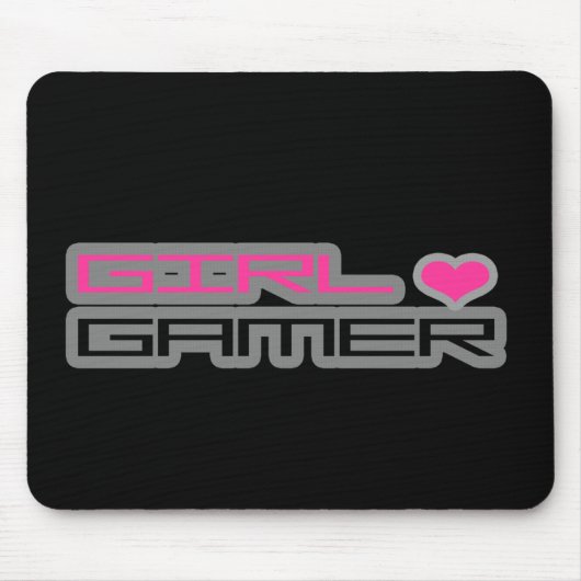 Girl Gamer Mousepad Muismat (Voorkant)
