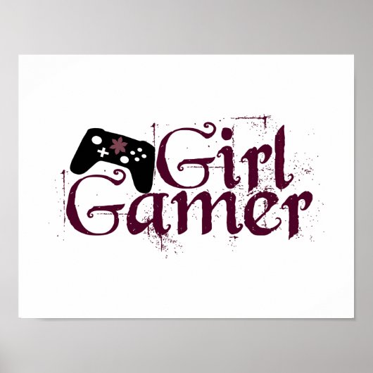 Girl Gamer Poster (Voorkant)