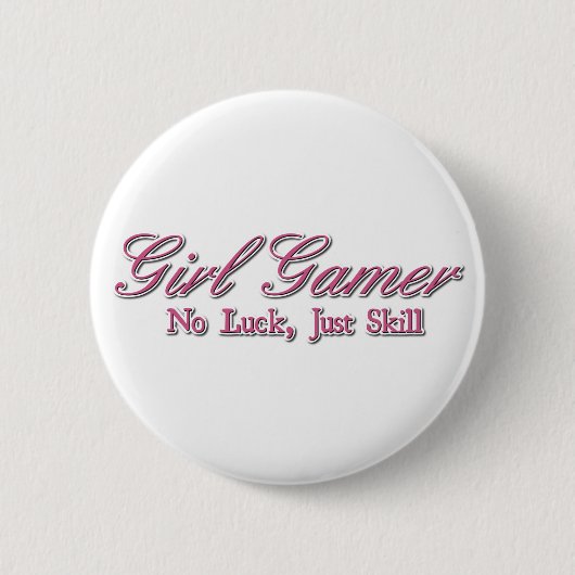 Girl Gamer Ronde Button 5,7 Cm (Voorkant)