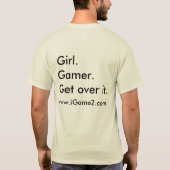 Girl Gamer T-shirt (Achterkant)