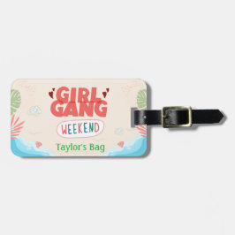 GIRL GANG LUGGAGE TAG (Personalized) Bagagelabel