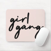 Girl Gang | Meiskracht Modern feminisme Blush Pink Muismat (Met muis)
