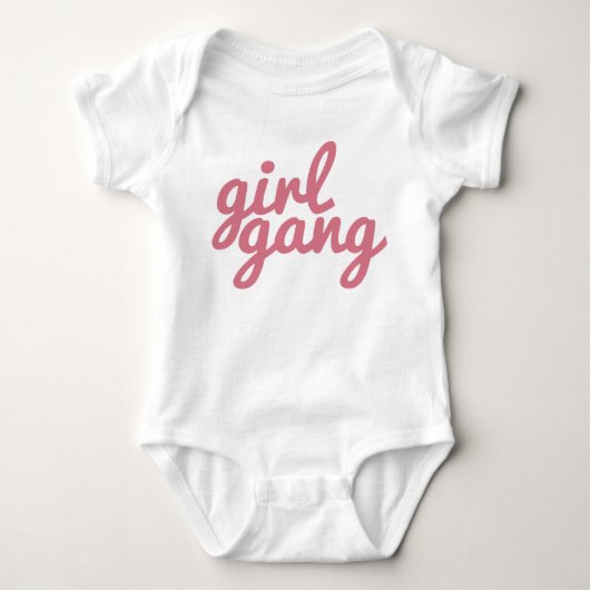 Girl Gang Pink Print Romper (Voorkant)