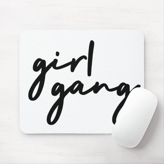 Girl Gang | Stijlvolle moderne vrouwelijke kracht Muismat (Met muis)