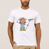 Girl Gardening Mannen T-Shirt (Voorkant)
