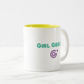 Girl Geek X: Betere gezamenlijke Mok met twee toon (Voorkant rechts)