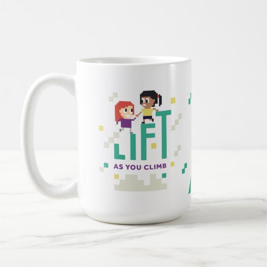 Girl Geek X:  Lift terwijl u 15 oz Mok klimt (Links)