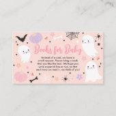 Girl Ghost Little Boo Halloween Baby Boek Verzoek Informatiekaartje (Voorkant)