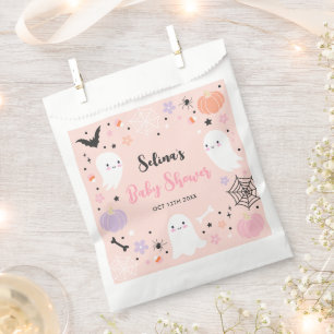 Girl Ghost Little Boo is een Halloween Baby shower Bedankzakje