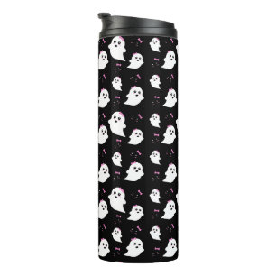 Girl Ghost Pattern Thermosbeker