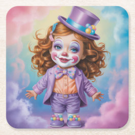 Girl Ginger Clown Onderzetter Set