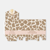 Girl Giraffe Baby shower Favor Box Bedankdoosjes (Uitgevouwen)