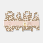 Girl Giraffe Baby shower Gable Box Bedankdoosjes (Uitgevouwen)