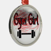 Girl Girl Metalen Ornament (Rechts)