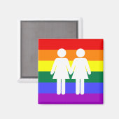 Girl + Girl Rainbow Magnet (Voorkant / Achterkant)