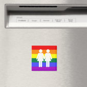 Girl + Girl Rainbow Magnet (Insitu (Vaatwasser))