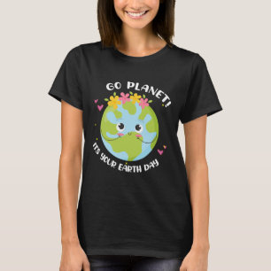 Girl Go Planet is uw aardse Shirt Schattigee Kinde