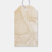 Girl Gold Balloon Greenery Baby shower Hartelijk d Cadeaulabel (Achterkant)